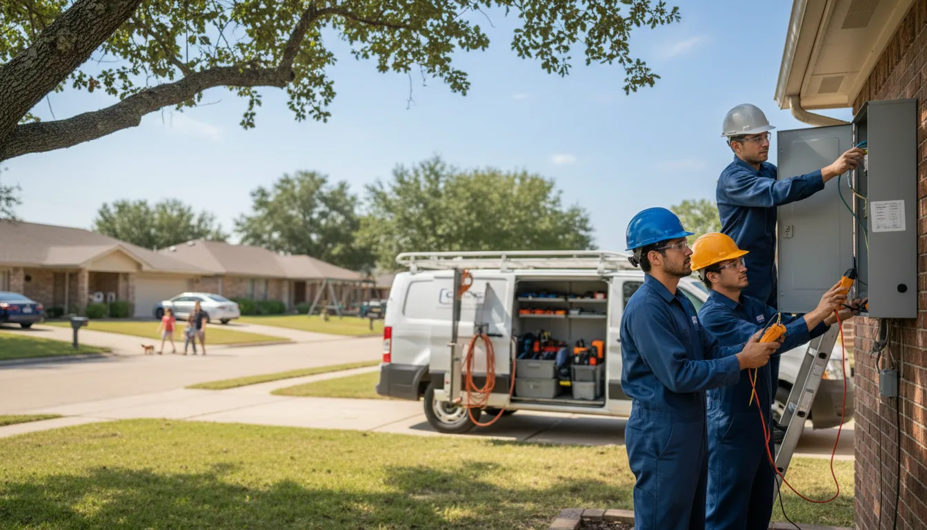 Certified electrician providing emergency electrical services in Vest, KY